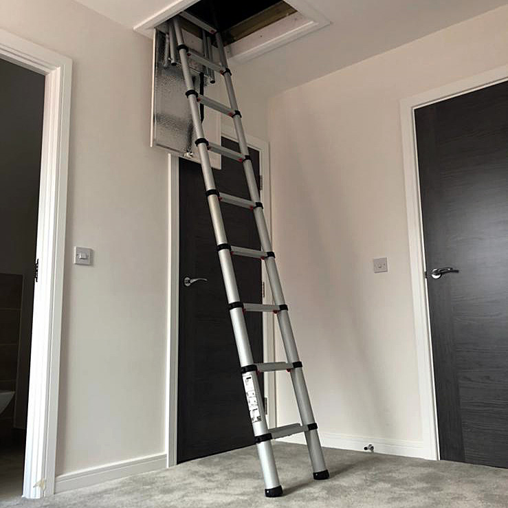 Telescopic Ladder out of a loft