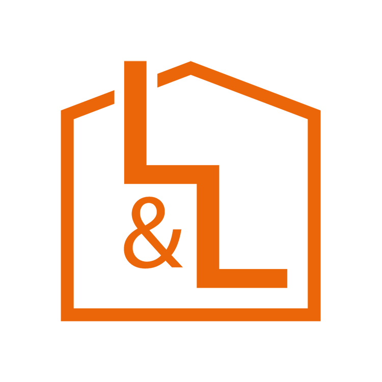 Orange Loft and ladders symbol logo